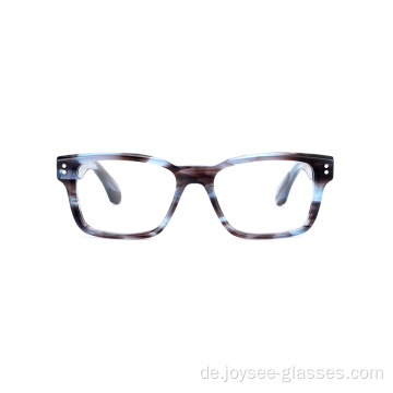 Großhandel neueste Mode Rechteck Unisex Eyewear Schwarz Demi Acetat Optische Brille Frames